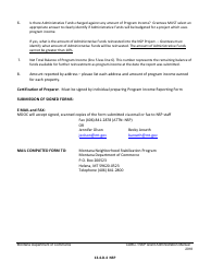Exhibit 13-4-D.NSP Income Reporting Form Before Project Closeout - Montana Nsp Program - Montana, Page 4