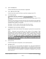 Instructions for Exhibit 9-E Employment Tracking &amp; Direct Benefit Summary - Montana, Page 4