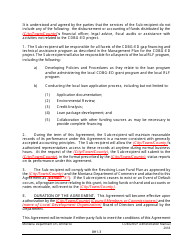 Exhibit H1 Sub-recipient Agreement (For Revolving Loan Fund Projects) - Montana, Page 3