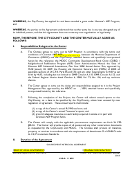 Exhibit 13-9-A NSP Sub-recipient Agreement (Interlocal Agreement) for a Project With a Local Non-profit Organization as Sub-recipient - Montana, Page 2