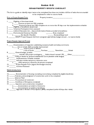 Document preview: Exhibit 10-D Rehab Property Specific Checklist - Montana