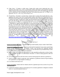 Irrigation Modernization Funding Grant Agreement - Example - Oregon, Page 7