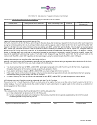 CBI Form 3 Subcontractor/Supplier Utilization Commitment - Msbe Goal - City of Charlotte, North Carolina, Page 2