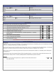Small Business Enterprise (Sbe) Recertification Application - City of Charlotte, North Carolina, Page 2
