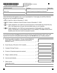 Form DR0104PTC Colorado Property Tax/Rent/Heat Rebate Application - Colorado, Page 2