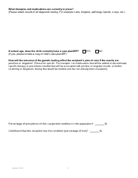 Form PA-106 Genetic Testing Prior Authorization Request Form - South Dakota, Page 2
