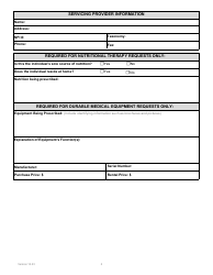 Form PA-101 Durable Medical Equipment Prior Authorization Request Form - South Dakota, Page 2