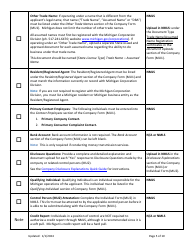 Mi Consumer Financial Services Class II License New Application Checklist (Company) - Michigan, Page 5