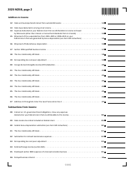 Schedule M2SB Income Tax Computation for S Portion of Esbt - Minnesota, Page 2