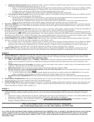 DMA Form 83R Farm Emergency Planning Notification (Epn) - Wisconsin, Page 5