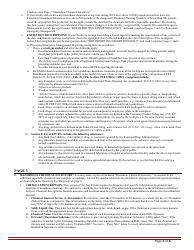 DMA Form 1004 (1005) Tier II Emergency and Hazardous Chemical Inventory - Wisconsin, Page 10
