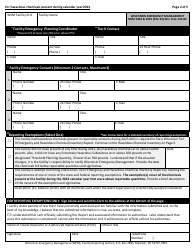 DMA Form 1004 (1005) Tier II Emergency and Hazardous Chemical Inventory - Wisconsin, Page 2
