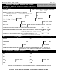 DMA Form 1125 A Wisconsin Temporary Construction Facility Emergency Response &amp; Hazardous Chemical Report - Wisconsin
