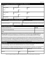 DMA Form 1125 A Wisconsin Temporary Construction Facility Emergency Response &amp; Hazardous Chemical Report - Wisconsin, Page 2