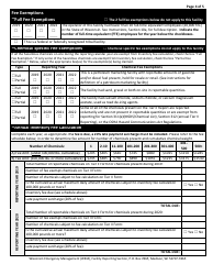 DMA Form 1171 (1172) Past Years&#039; Inventory Fee Statement and Tier II Hazardous Chemical Inventory - Wisconsin, Page 4