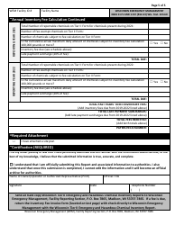DMA Form 1171 (1172) Past Years&#039; Inventory Fee Statement and Tier II Hazardous Chemical Inventory - Wisconsin, Page 5