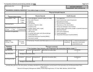 DMA Form 1125B Wisconsin Batch Plant Emergency Response &amp; Hazardous Chemical Report - Wisconsin, Page 3