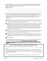 Form BCO-10 Charitable Organization Registration Statement - Pennsylvania, Page 2