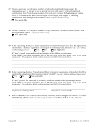 Form BCO-10 Charitable Organization Registration Statement - Pennsylvania, Page 4
