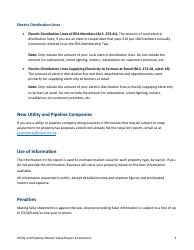 Utility and Pipeline Market Value Report Instructions - Minnesota, Page 3