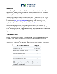 Instructions for State Deed Application Form - Minnesota, Page 2