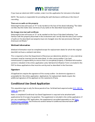 Instructions for State Deed Application Form - Minnesota, Page 7