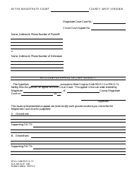 Document preview: Form SCA-M110-2P Petition for Appeal of Jury Verdict - West Virginia