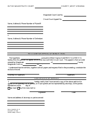Document preview: Form SCA-M111-1P Petition for Appeal of Bench Trial - West Virginia