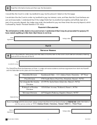 Form 1DC05 Small Claims - Statement of Claim and Notice for Security Deposit Disputes - Hawaii, Page 2