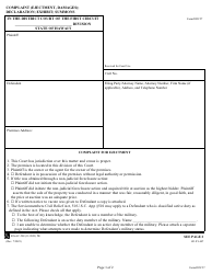 Document preview: Form 1DC57 Complaint (Ejectment, Damages); Declaration; Exhibit; Summons - Hawaii