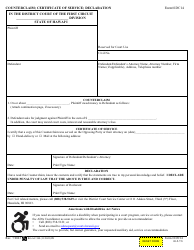Document preview: Form 1DC14 Counterclaim; Certificate of Service; Declaration - Hawaii