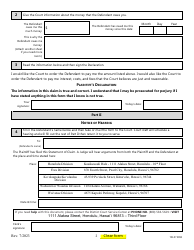 Form 1DC06 Small Claims - General Statement of Claim and Notice - Hawaii, Page 2