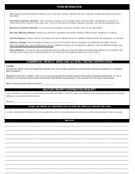 Form 735-268 Application for Registration, Renewal, Replacement or Transfer of Plates and/or Sticke - Oregon, Page 2