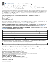 Document preview: Form HRNG-525-001 Request for Dui Hearing - Arizona
