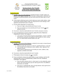 Application for Eligibility - Wyoming Medication Donation Program - Wyoming, Page 5