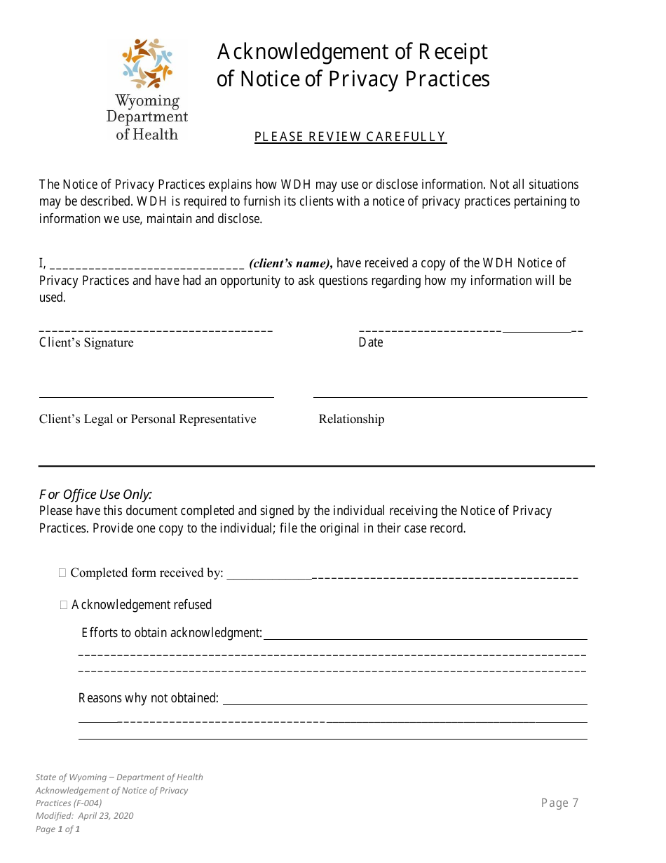 Application for Eligibility - Wyoming Medication Donation Program - Wyoming, Page 8