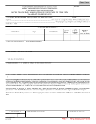 PPQ Form 624 Notice for Seizure and Proposed Forfeiture of Property Valued at $10,000 or Less