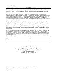 Form DBPR-DDC-222 Application for Veterinary Prescription Drug Retail Establishment Permit - Florida, Page 10