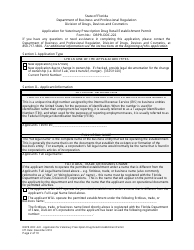 Form DBPR-DDC-222 Application for Veterinary Prescription Drug Retail Establishment Permit - Florida, Page 2