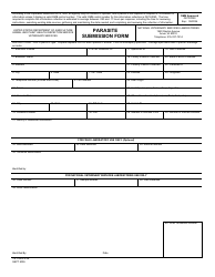 Document preview: VS Form 5-38 Parasite Submission Form