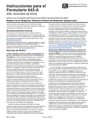 Instrucciones para IRS Formulario 943-A (SP) Registro De La Obligacion Tributaria Federal Del Empleador Agropecuario (Spanish)