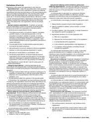 Instructions for IRS Form 990 Schedule C Political Campaign and Lobbying Activities, Page 2