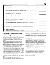 Instructions for IRS Form 990 Schedule H Hospitals, Page 15