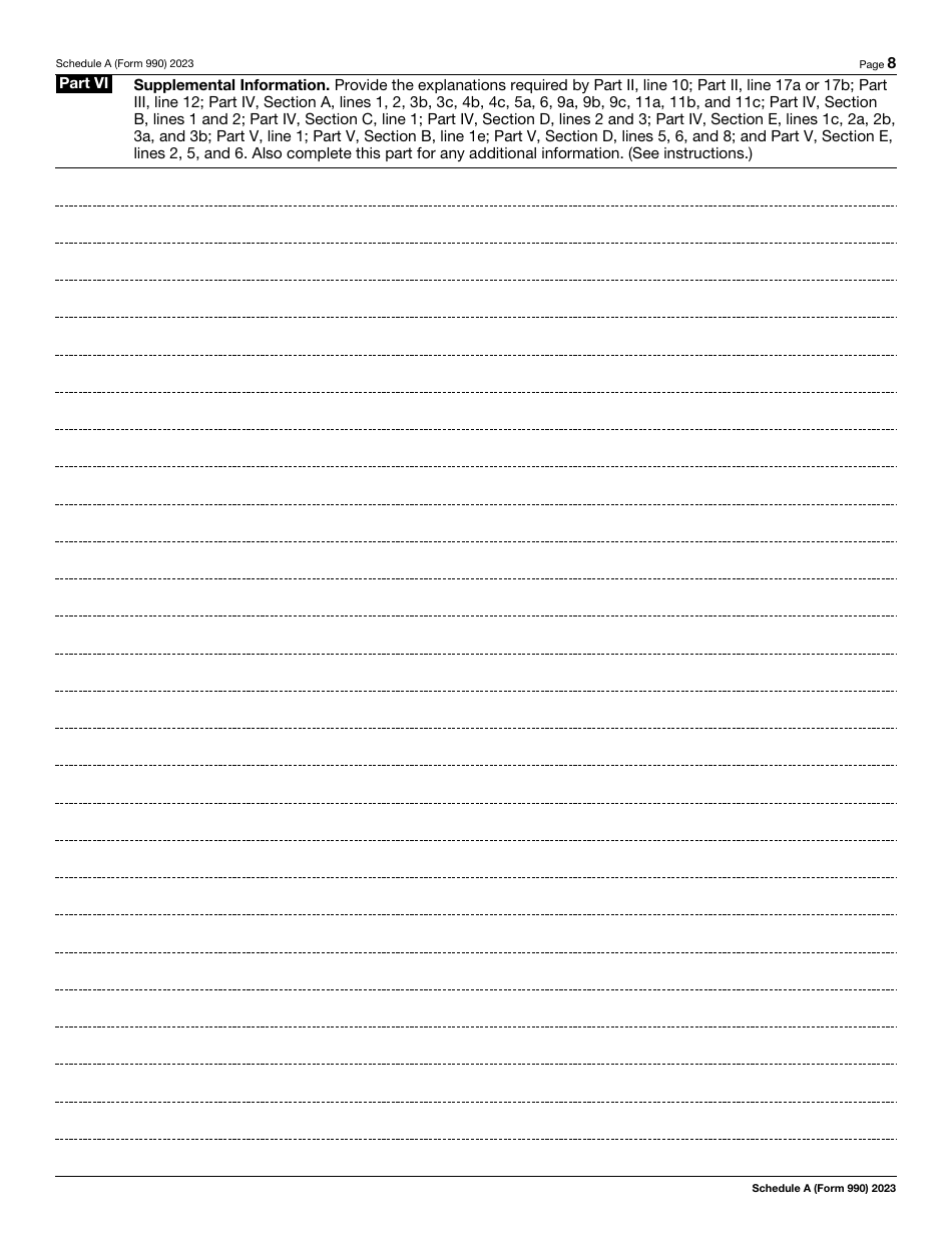 Irs form 990 schedule a download fillable pdf or fill online public