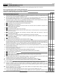 IRS Form 990 Schedule H Hospitals, Page 4