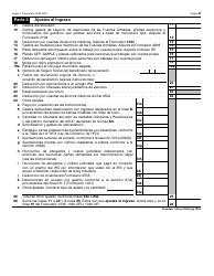 IRS Formulario 1040 (SP) Anexo 1 Ingreso Adicional Y Ajustes Al Ingreso (Spanish), Page 2