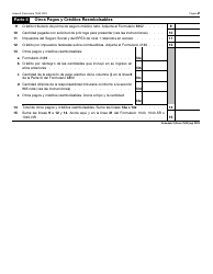 IRS Formulario 1040 (SP) Anexo 3 Creditos Y Pagos Adicionales (Spanish), Page 2
