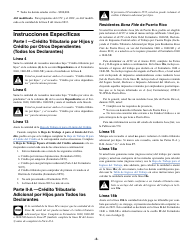 Instrucciones para IRS Formulario 1040 (SP) Anexo 8812 Creditos Por Hijos Calificados Y Otros Dependientes (Spanish), Page 3