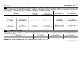 IRS Form 1118 Schedule L Foreign Tax Redeterminations, Page 3