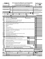 Document preview: IRS Form 1120-S U.S. Income Tax Return for an S Corporation, 2023